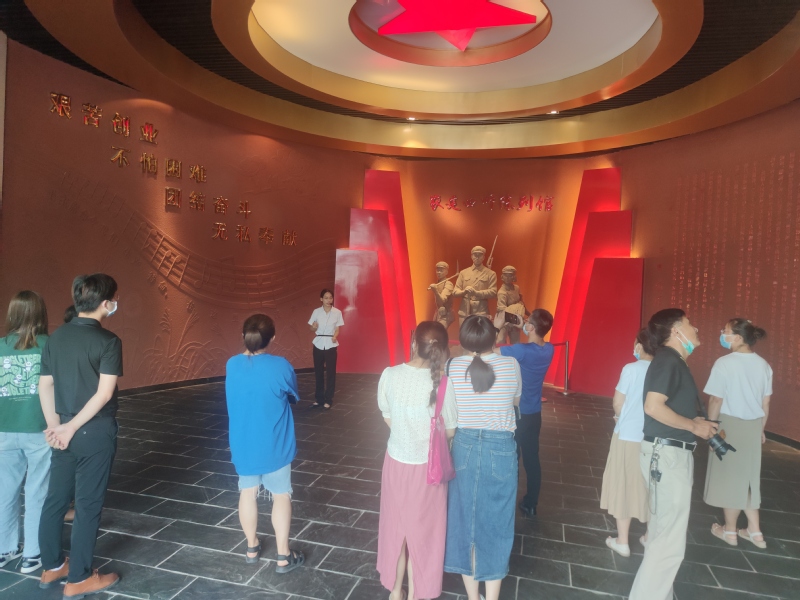 射阳县中医院合兴分院党支部组织党员参观“农建四师暨淮海农场历史陈列馆”.jpg
